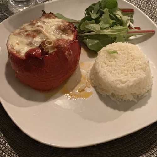 Färsfylld paprika