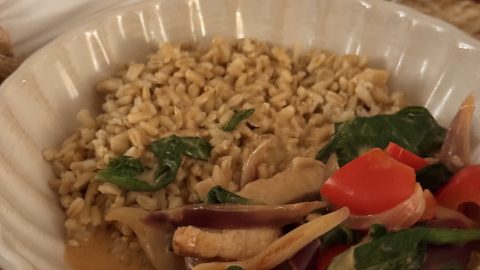 Krämig fläskfilegryta